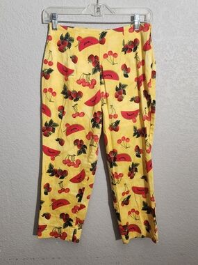 Watermellon Cherry Cropped Pants Summer